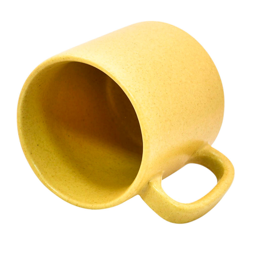 Mango Homes Sunny Yellow Ceramic Cup (PACK OF 2)