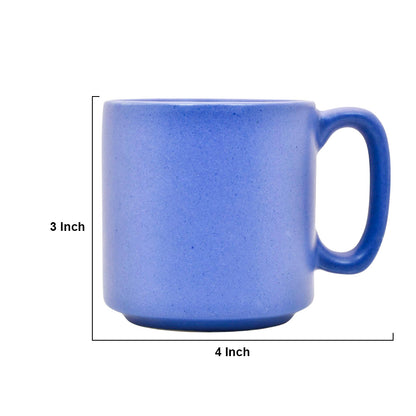 Mango Homes Handmade Blue Ceramic Coffee Mug (PACK OF 2)