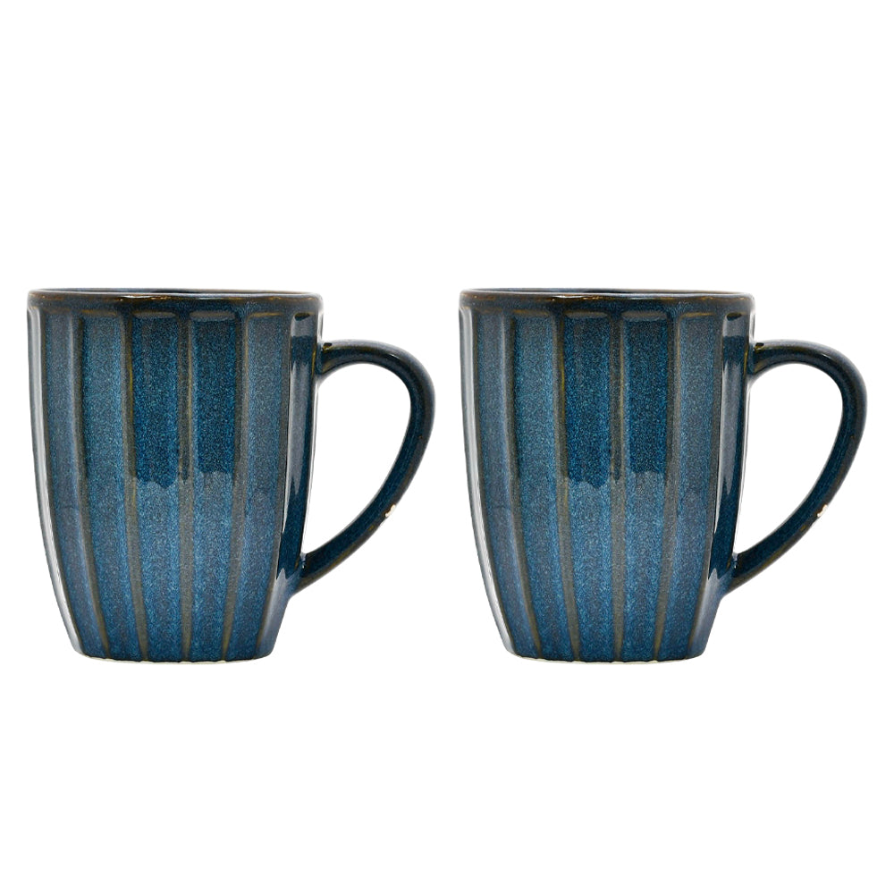 Mango Homes Trendy Dark Blue Interior Coffee Cup (PACK OF 2)