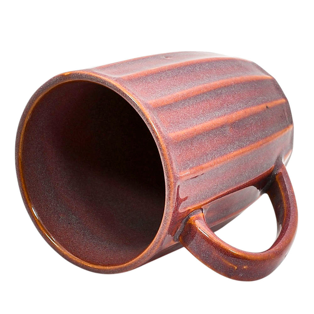 Mango Homes Unique Dark Red Lining Coffee Cup (PACK OF 2)