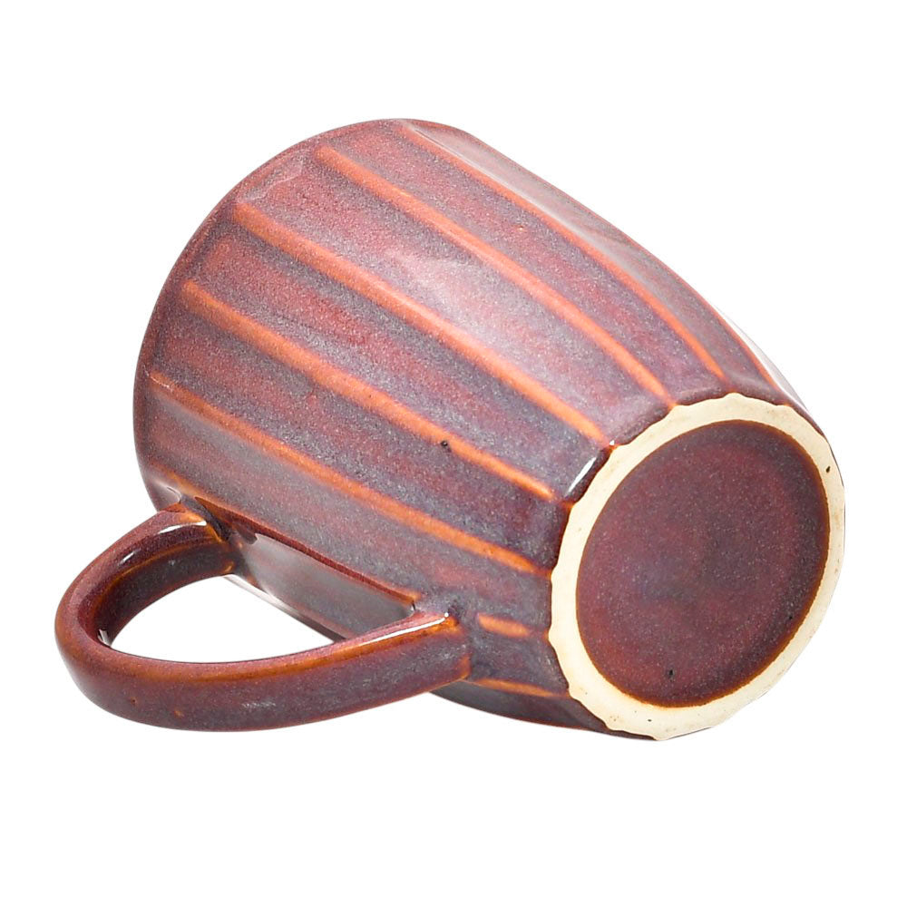 Mango Homes Unique Dark Red Lining Coffee Cup (PACK OF 2)