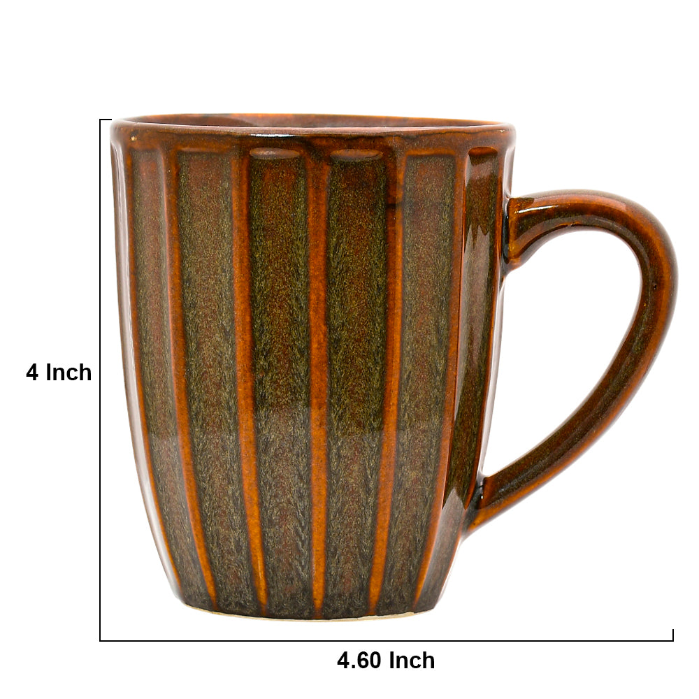 Mango Homes Organic Brown Lining Coffee Mug (PACK OF 2)