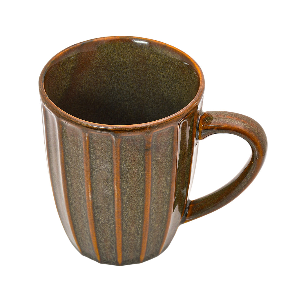 Mango Homes Organic Brown Lining Coffee Mug (PACK OF 2)