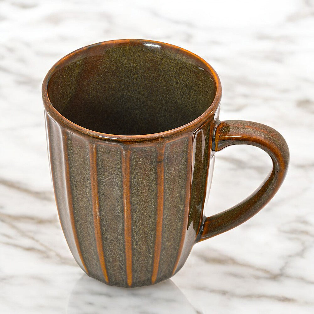 Mango Homes Organic Brown Lining Coffee Mug (PACK OF 2)