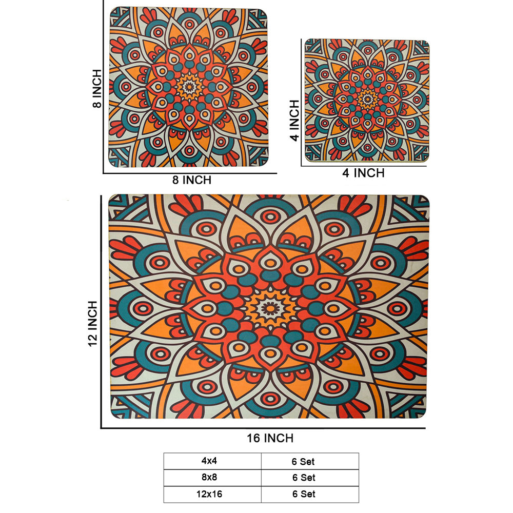 Floral Print Table Mats