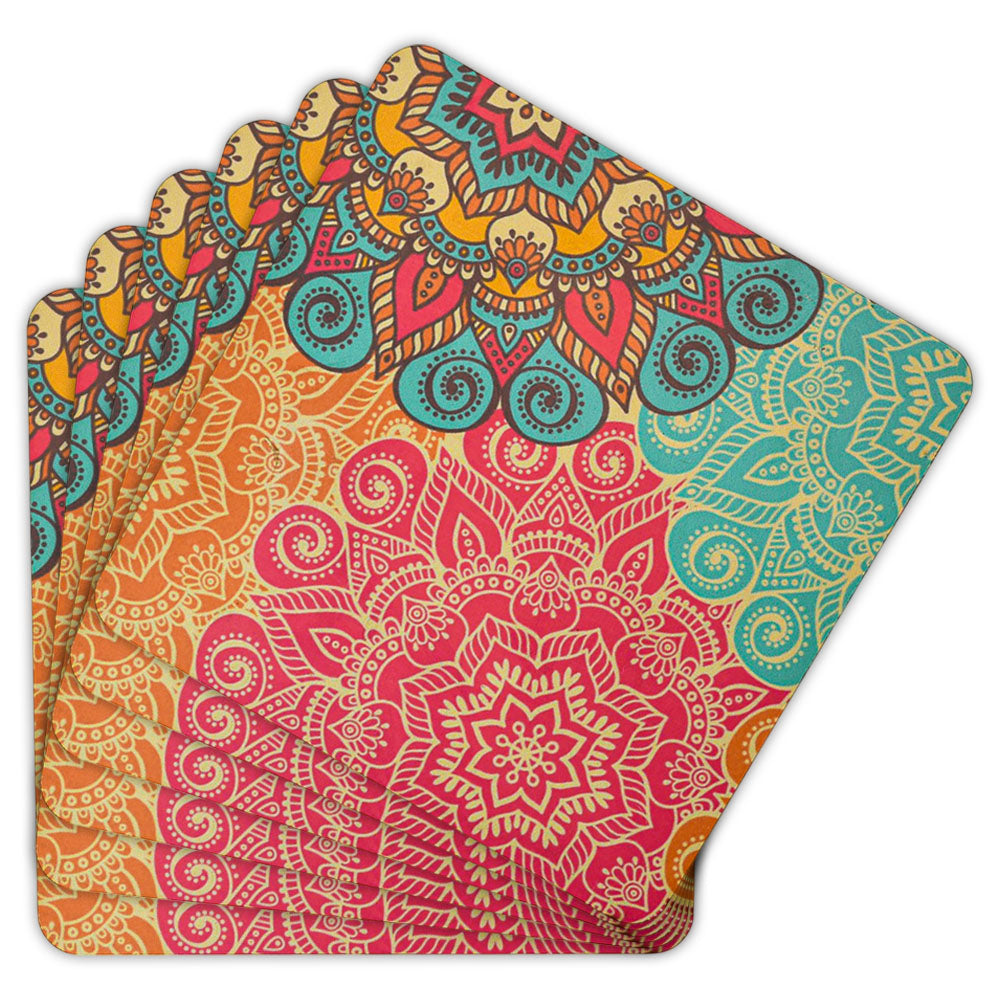 Vibrant Floral Colorful Table Mat