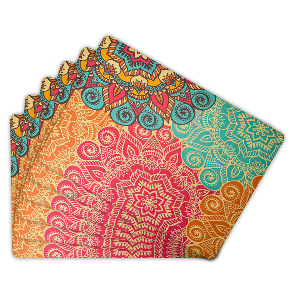 Vibrant Floral Colorful Table Mat