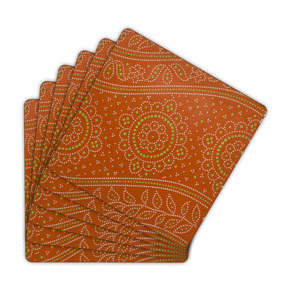 Nature-Inspired Floral Leaves Table Mat