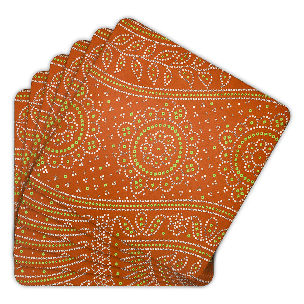 Nature-Inspired Floral Leaves Table Mat