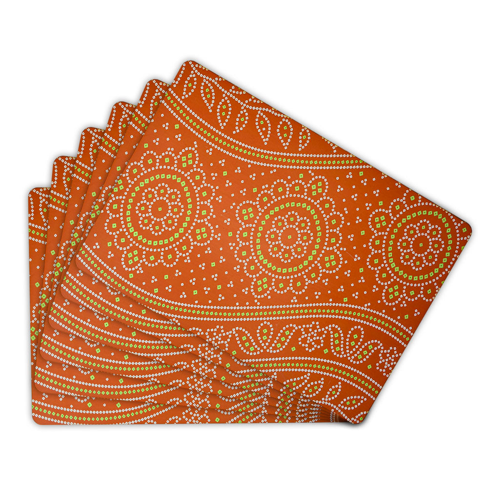 Nature-Inspired Floral Leaves Table Mat