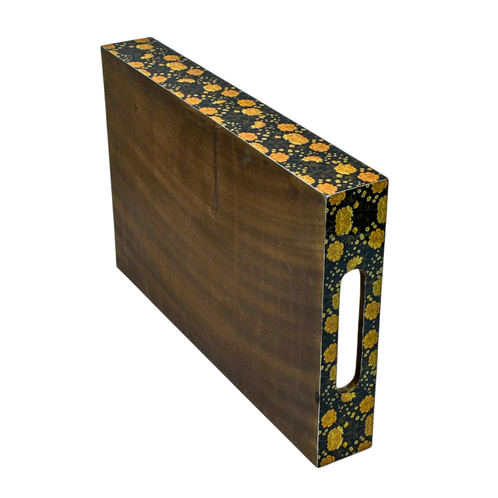 Charming Floral Wooden Tray