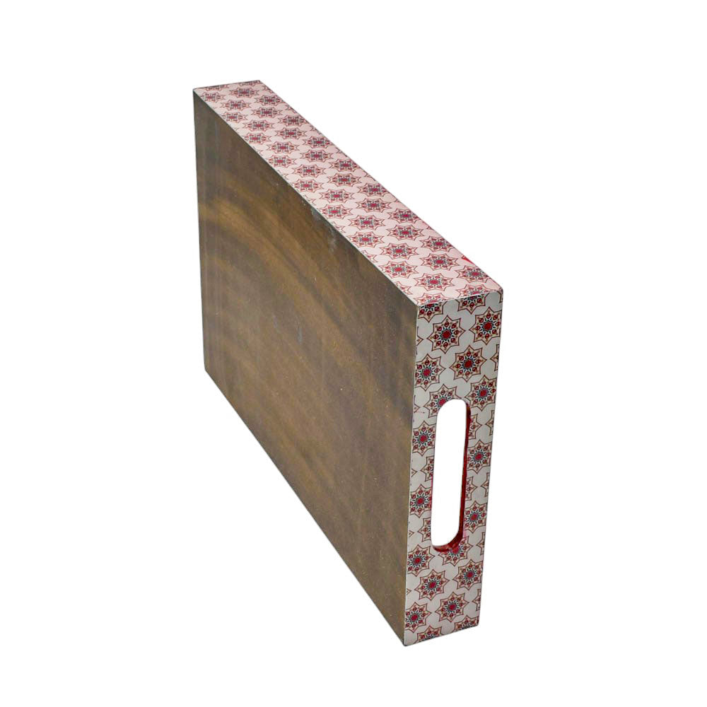 Versatile Pink Wooden Tray