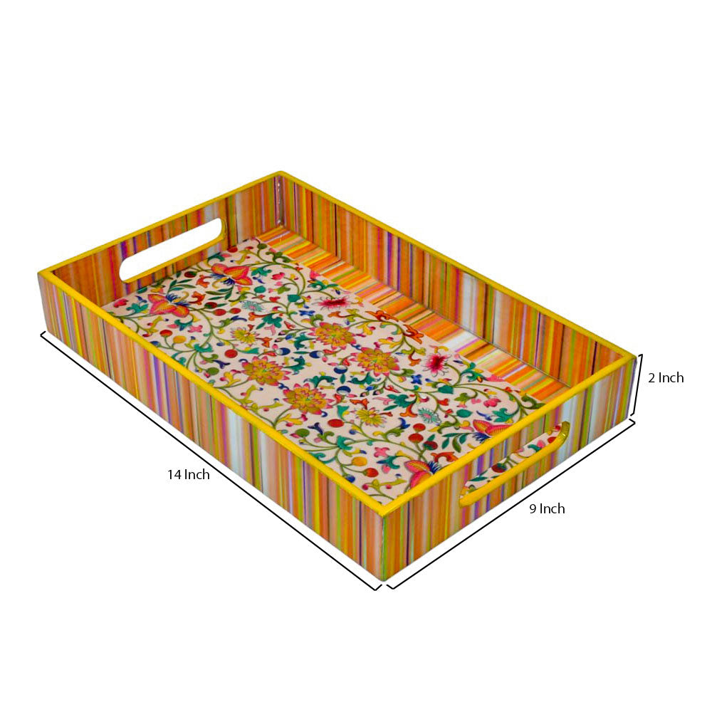 Eco-Friendly Colorful Wooden Tray