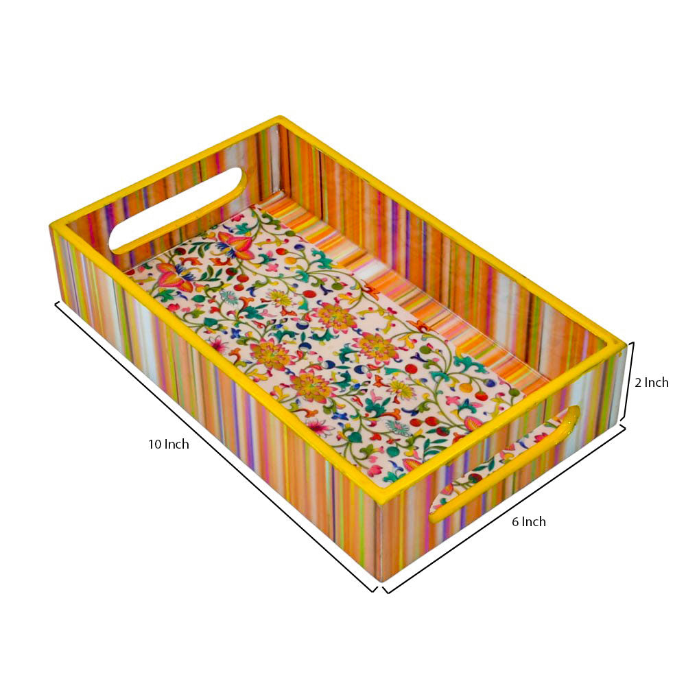 Eco-Friendly Colorful Wooden Tray
