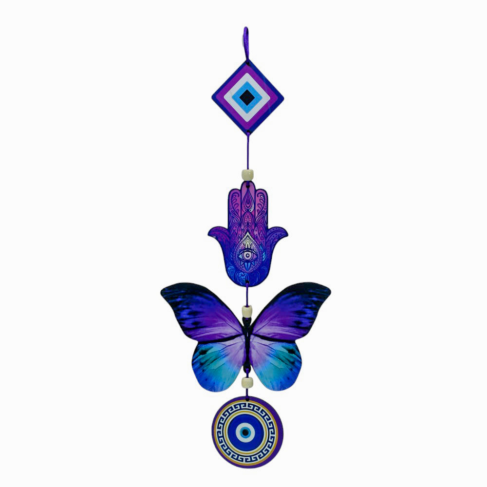 Blue & Purple Butterfly Wall Hanging