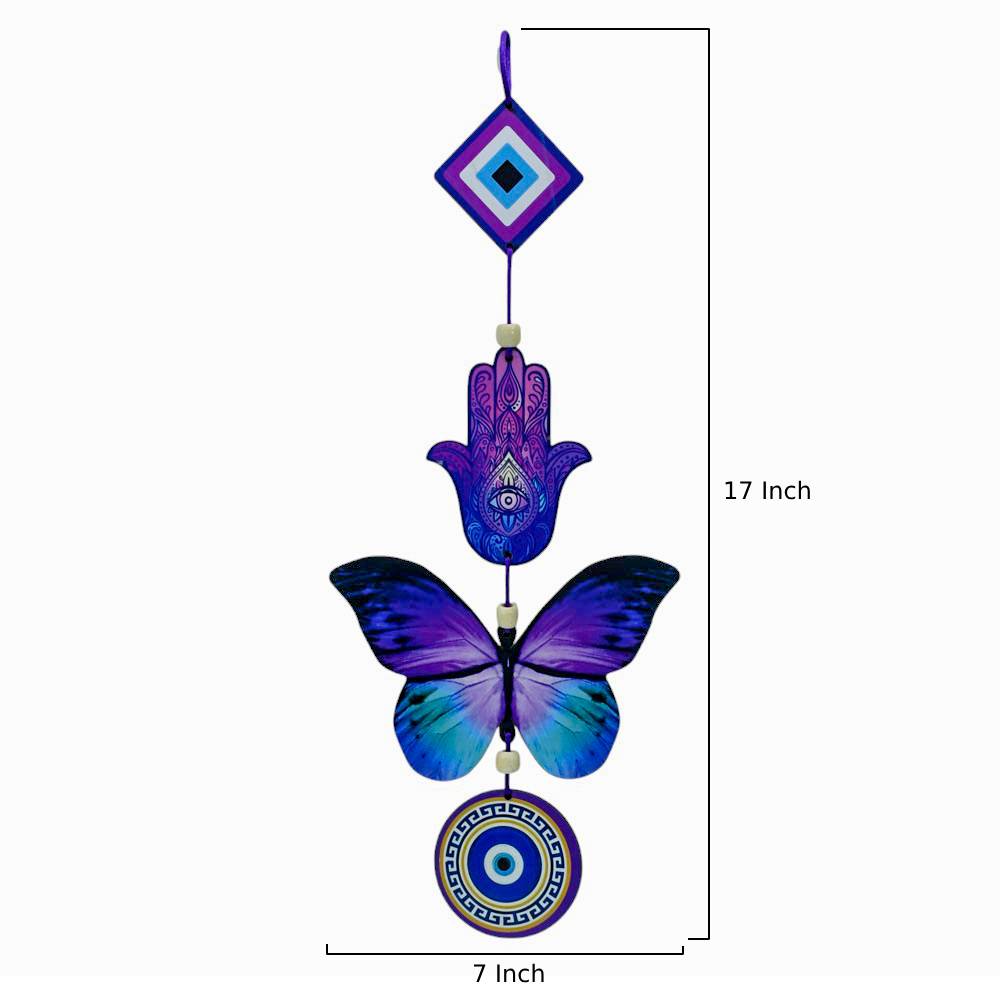 Blue & Purple Butterfly Wall Hanging