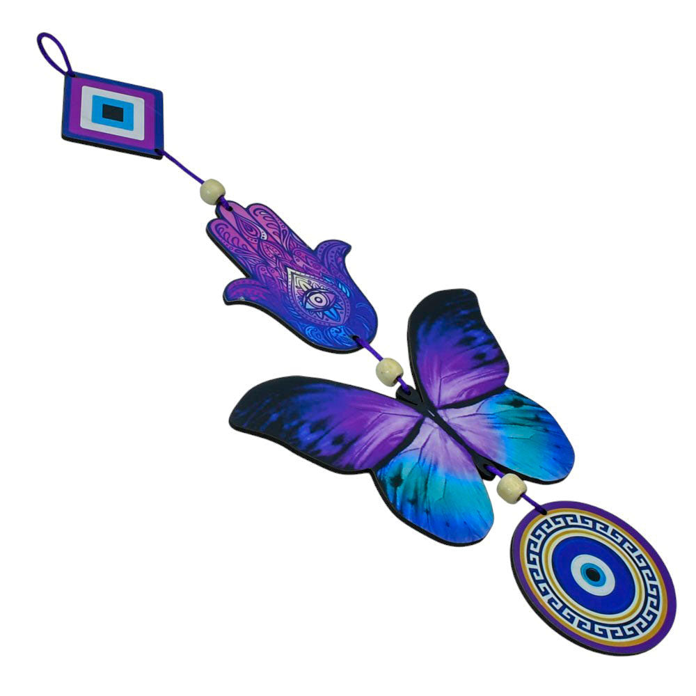 Blue & Purple Butterfly Wall Hanging