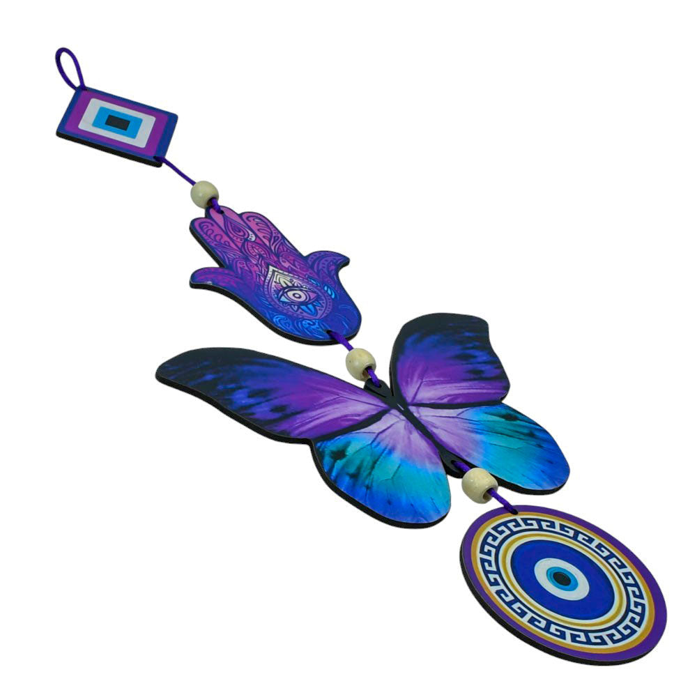 Blue & Purple Butterfly Wall Hanging